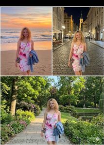 Tie-Dye Bodycon Mini Dress