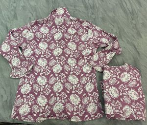 Floral Print Button-Up co-ord set