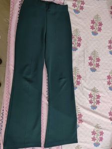 Dark Green Flared Pants
