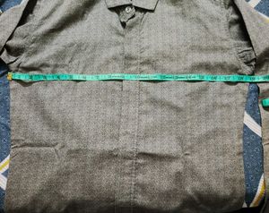 Men's Textured Grey Shirt