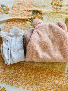 Adorable Baby Swaddle Blanket with Hood