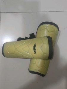 Yellow Shin Guards for football players