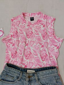 Pink Heart Top