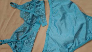 Beautiful Teal Lace Bra &amp; Panty Set brand new