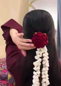 Handmade Crochet Rose Gajra 🌹🌹🌹