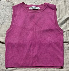 Pink Zara Sleeveless Top