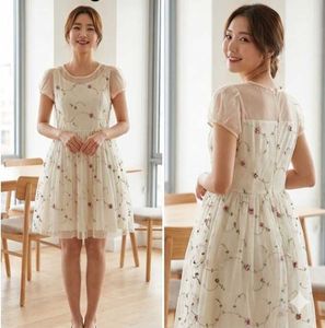 Elegant Embroidered Short Dress