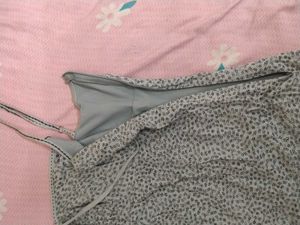 🌸Cute Grey Printed Summer Dress🍂