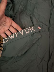 long Stylish Green Puffer Jacket