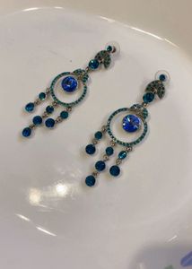 Stunning Blue Chandelier Earrings