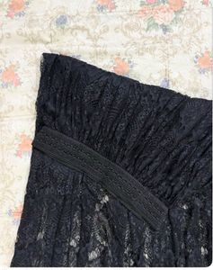 Elegant Black Lace Maxi Skirt