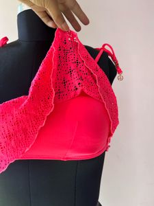 H&amp;M pink bikini top