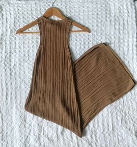 H&amp;M Ribbed Knit Maxi Dress