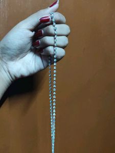 Silver waist chain and ring