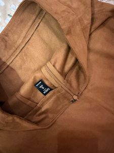 Brown Suede Mini Skirt