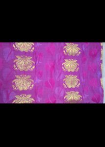 Pink &amp; Gold Sari with Blouse