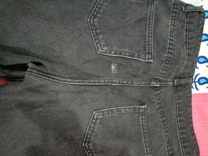 Black Denim Shorts