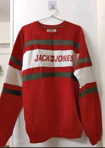 Jack & Jones Red Graphic Sweatshirt