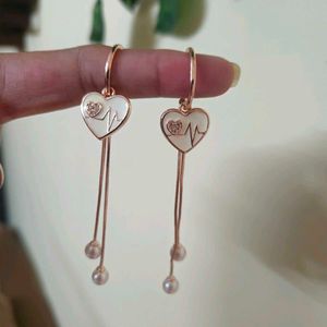 Heartbeat Dangle Earrings