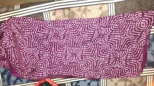 Purple Printed Saree