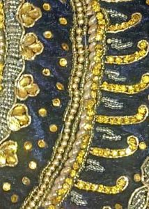 Embellished Velvet Blouse