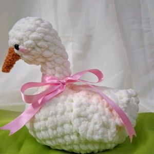 Cute Crochet Swan Plush Toy