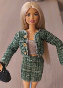 Cute Chanel 3 piece set for barbie doll