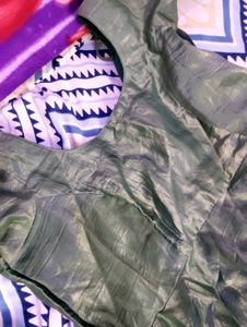 Elegant Olive Green Ethnic Gown