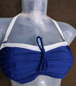 Blue & White 🤎Bikini Top