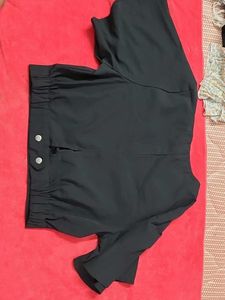 Elegant Black V-Neck top
