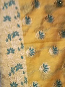 Yellow Embroidered Saree