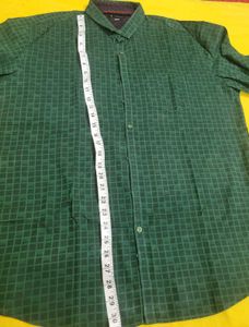 Green Checked Casual Shirt