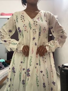 Women Flowy Floral Maxi Alia cut Dress