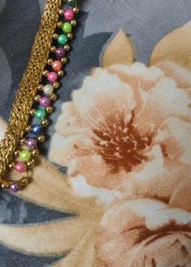 Ethnic  pearl saree lace