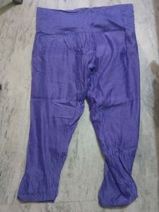 Vibrant Purple Satin Pants