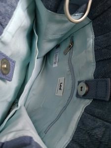 Stylish Blue Denim Tote Bag