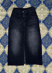 Dark Wash Denim Skirt