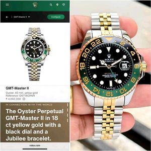 Luxury Rolex GMT-Master II Watch FOR MENS AUTOMATI
