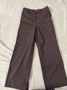 Pinstripe Wide Leg Pants