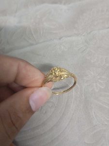 22k gold ring and 925 pure silver chain