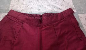 'Maroon Wide Leg Palazzo'❗❗
