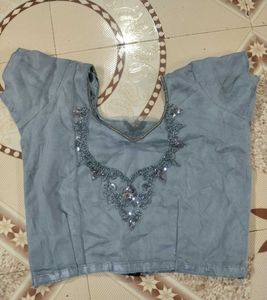 Embellished Grey Lehenga Choli Set