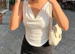 Chic Cowl Neck Sleeveless Top