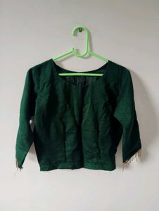Elegant Emerald Green Blouse