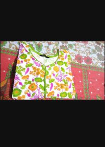 Floral Print Kurta with Pants Set