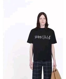 Black Balenciaga Logo T-Shirt