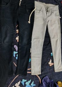 Stylish Denim Jeans - Black &amp; Grey