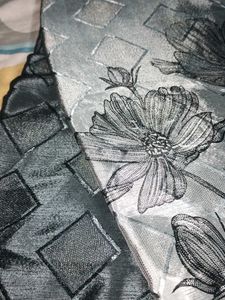 Gagan Creation Silver Silk Saree