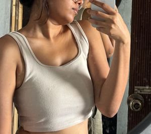 H&amp;M Ribbed Crop Tank Top