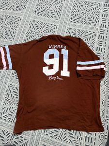 Brown California Varsity T-Shirt